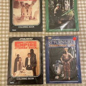 Star Wars Coloring and Puzzle Books - Black, Green, Blue, Red